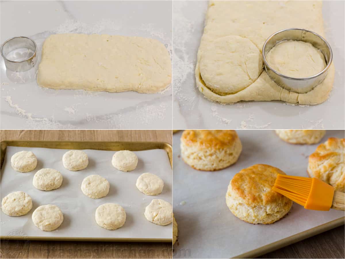how to cut out biscuits and bake