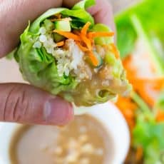 Have you tried lettuce wraps? You'll love these! P.S. this peanut sauce is boss. You'll want to hang on to this recipe! @natashaskitchen