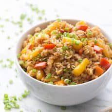 Pineapple Fried Rice: a quick and easy lunch. Great way to use your leftover rice! @natashaskitchen