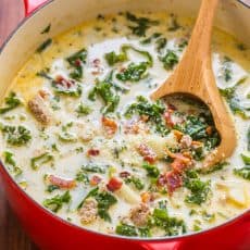 Zuppa Toscana in soup pot